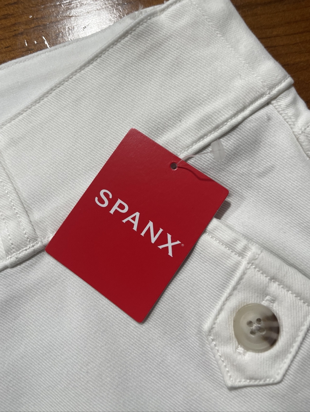 NWT SPANX REVOLVE Stretch Twill Cropped Wide Leg Pant in Bright White Size 2X - Picture 6 of 7